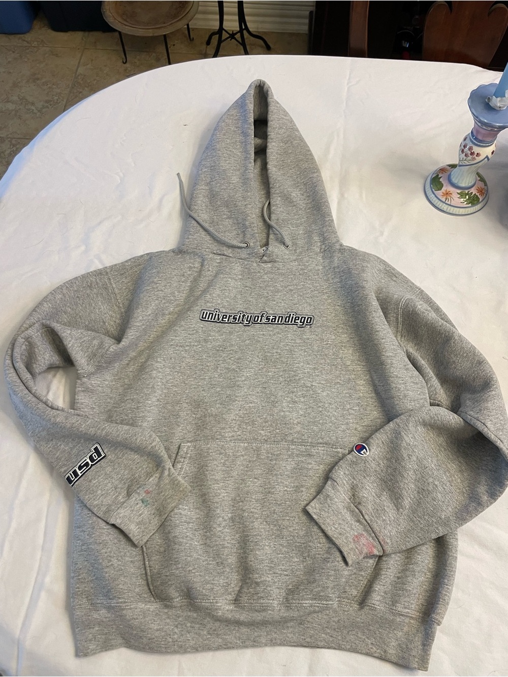 Champion Gray University of San Diego Hoodie Pullover